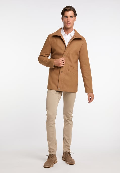 Dreimaster Übergangsjacke aus Wollgemisch Herren Sand - Image 4