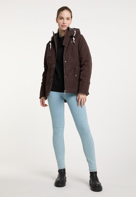 ICEBOUND Winterjacke Damen Dunkelbraun - Image 4