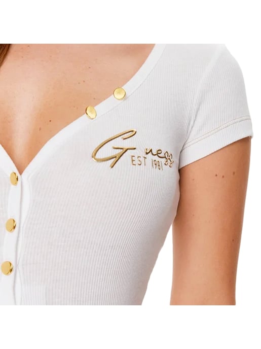 Guess Damen T-Shirt henley olympia - Image 2