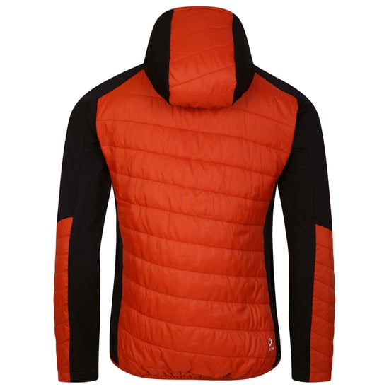Dare 2B Mens Touring Contrast Panel Hybrid Jacket (Puffins Orange/Rooibos Tea)