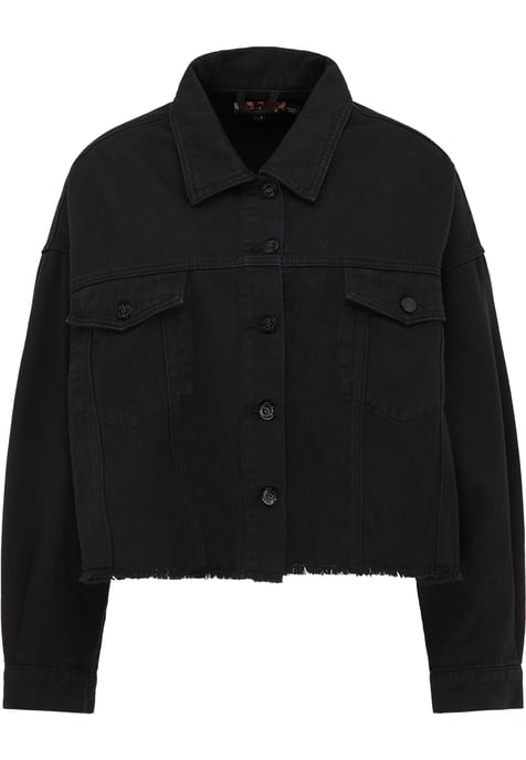 Mymo Jeansjacke Damen schwarz - Image 1