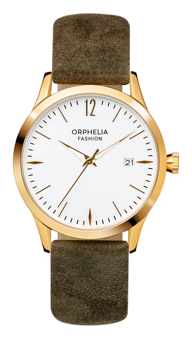 Orphelia Fashion Wildleder Damen Grün Uhr OF714822 - Image 1