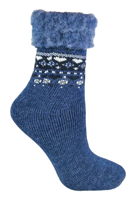 Sock Snob Damen Turn Over Top Warme Thermo-Winter-Nordic-Bettsocken - Image 1