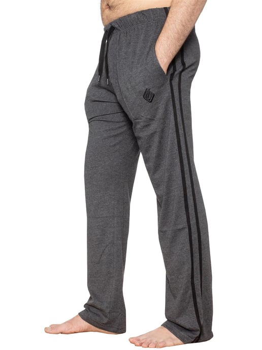 Enzo | Herren T-Shirt & Hose Loungewear Set - Schwarz/Kohle - Image 3
