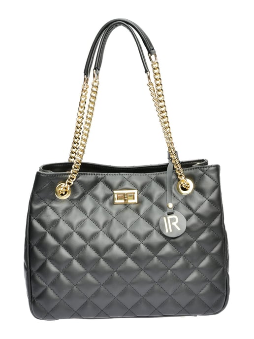 Isabella Rhea Black Leather Bag