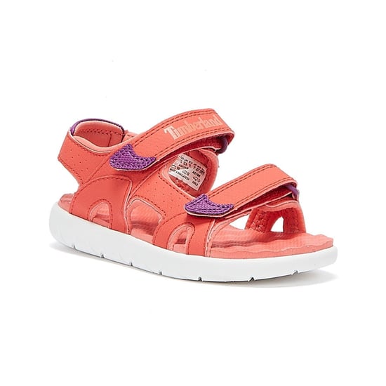 Jungen Mädchen Timberland Perkins Row 2-Strap Jugend dunkel rosa Sandalen - Image 2