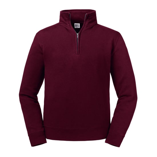 Russell Herren Authentic Zip Neck Sweatshirt (Burgund) - Image 1