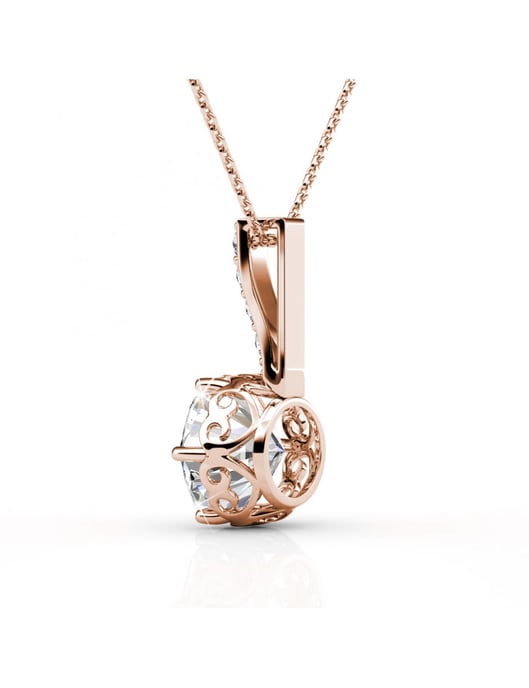 Kristine Anhänger - Rose Gold und Kristall - Image 4