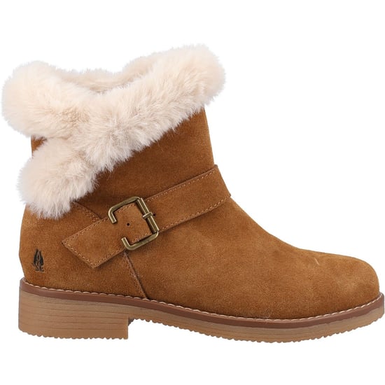 Hush Puppies Hannah Wildleder Damen Tan Stiefel - Image 4