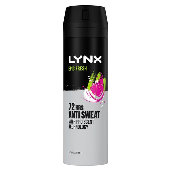 Lynx Anti-Perspirant Epic Fresh 72H Sweat & Odour Protection Deodorant, 6x200ml
