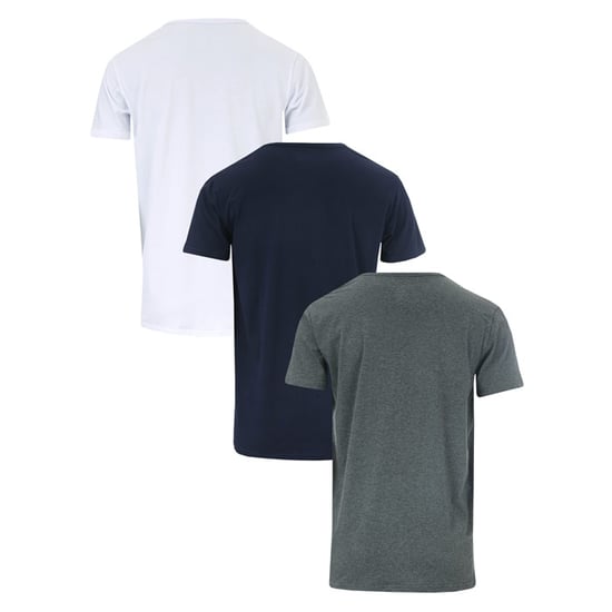 Herren Lyle And Scott Ellijah 3er Pack Lounge T-Shirts in Schwarz Grau - Image 6