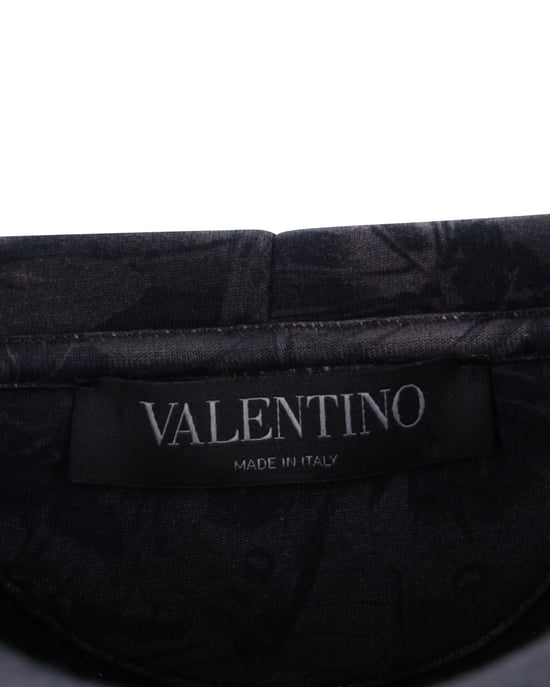 Valentino Sweatshirt mit Schmetterlingsdruck aus grauer Baumwolle - Image 4