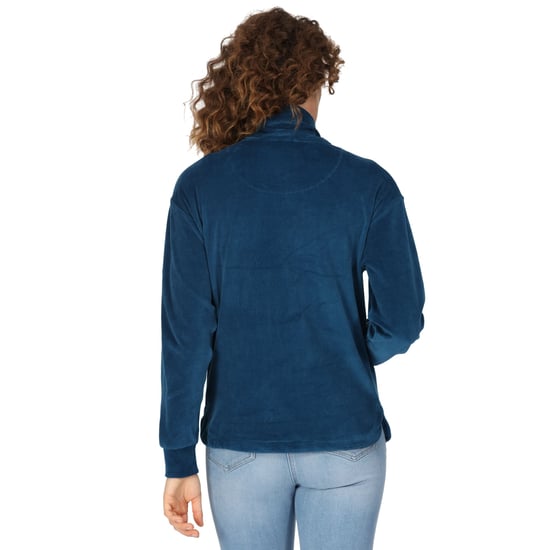 Regatta Womens/Ladies Velour Full Zip Fleece Jacket (Blue Opal)