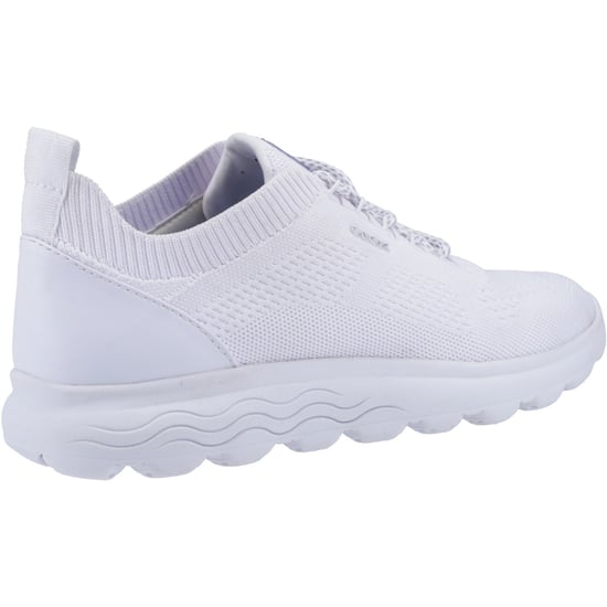 Geox D Spherica A Leder Damen Weiße Turnschuhe - Image 2