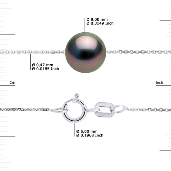 DIADEMA - Bracelet - Tahitian Pearl - White Gold