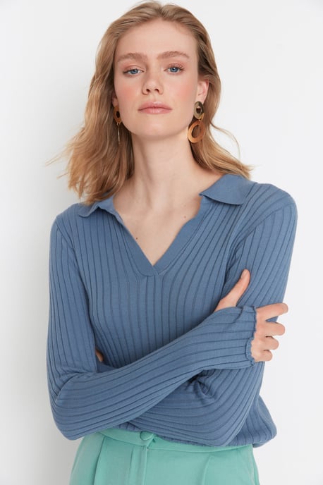 Trendyol Damen Gerade Strickpullover - Image 2