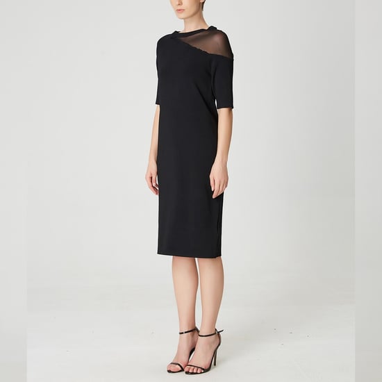 Minimalistisches Jerseykleid mit asymmetrischem Schnitt - Image 4