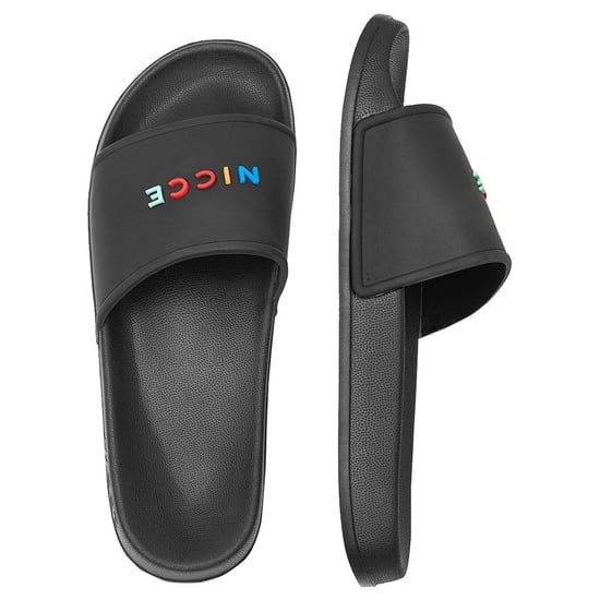 Nicce Dallas Mens Black Sliders