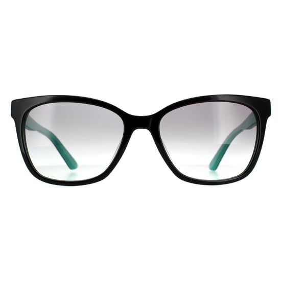 Calvin Klein Rectangle Womens Black Teal Grey Gradient Sonnenbrille - Image 1