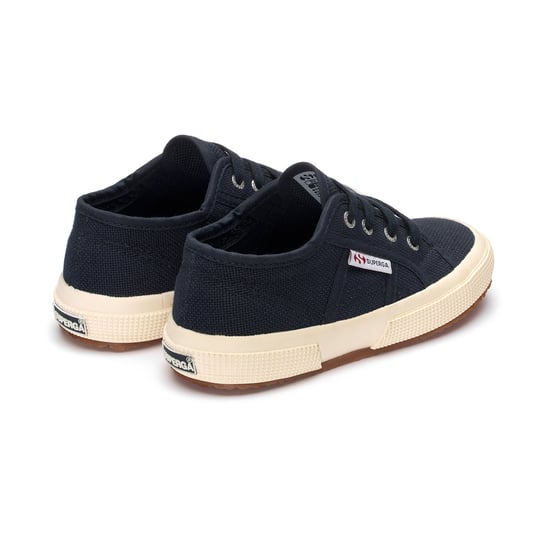 Superga Childrens/Kids 2750 Jcot Leather Trainers (Navy)