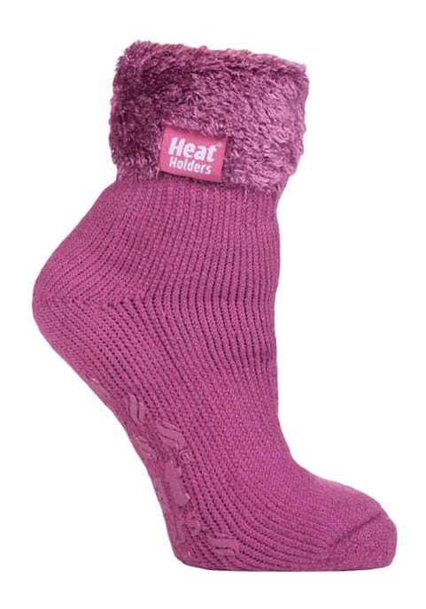 Rutschfeste, niedrig geschnittene Thermo-Slipper-Bettsocken für Damen mit Griffen - Image 1