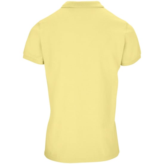 SOLS Womens/Ladies Planet Piqué Organic Polo Shirt (Light Yellow)