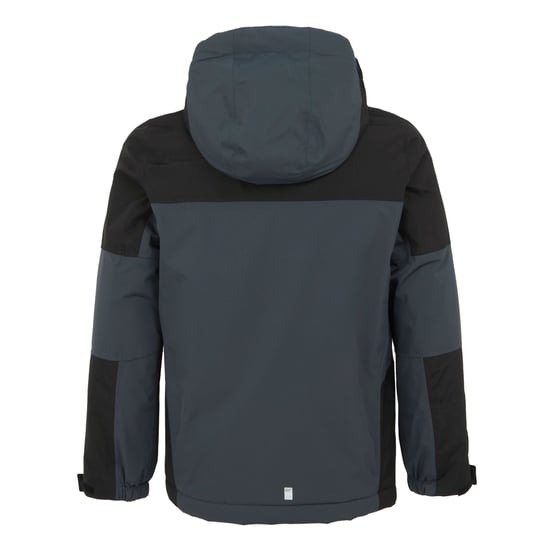 Regatta Childrens/Kids Beamz IV Waterproof Jacket (Seal Grey/Black)