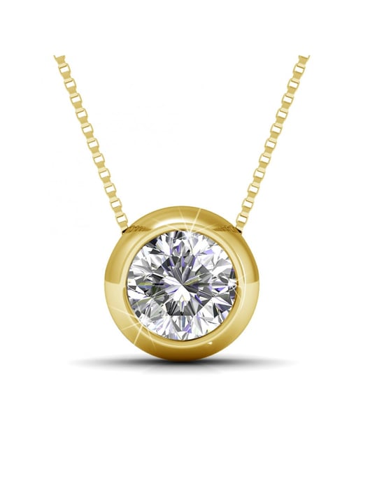 Mond-Anhänger - Gold und Kristall - Image 1