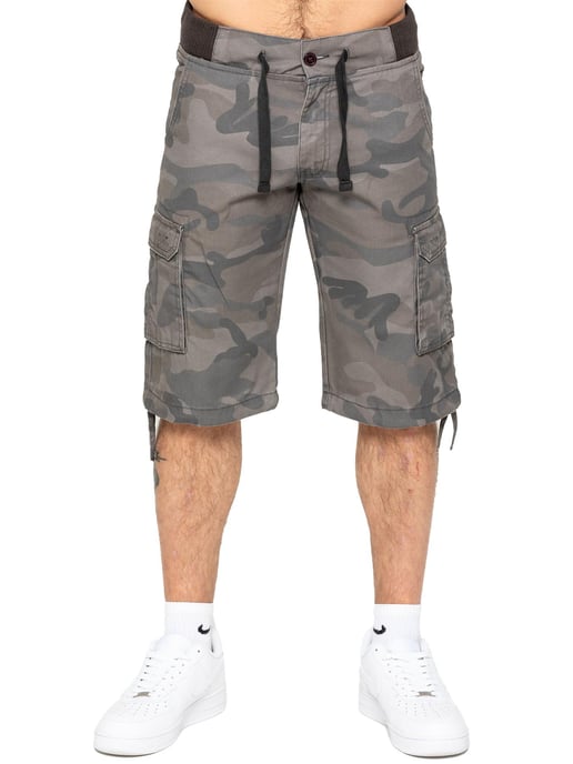 Enzo | Herren Cargo Combat Camo Shorts - Image 1