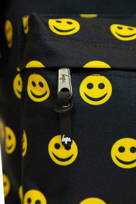 Hype Unisex Ikonischer Lächeln Schwarzer Rucksack für die Schule - Image 6