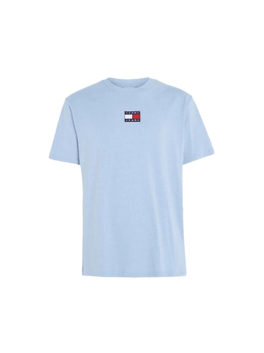 T-Shirt Tommy Jeans Herren Original Flaggenlogo Mitte - Image 1