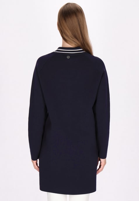 Dreimaster Cardigan Damen Marine Weiss Streifen - Image 4