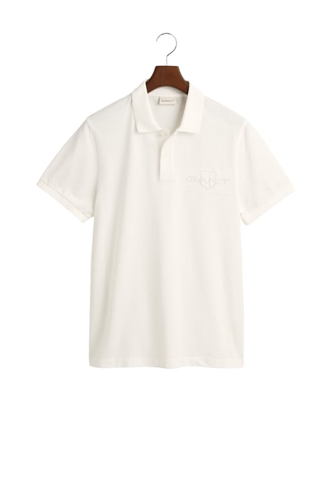 GANT Regular Fit Tonal Shield Logo Kurzarm Rugger - Image 4