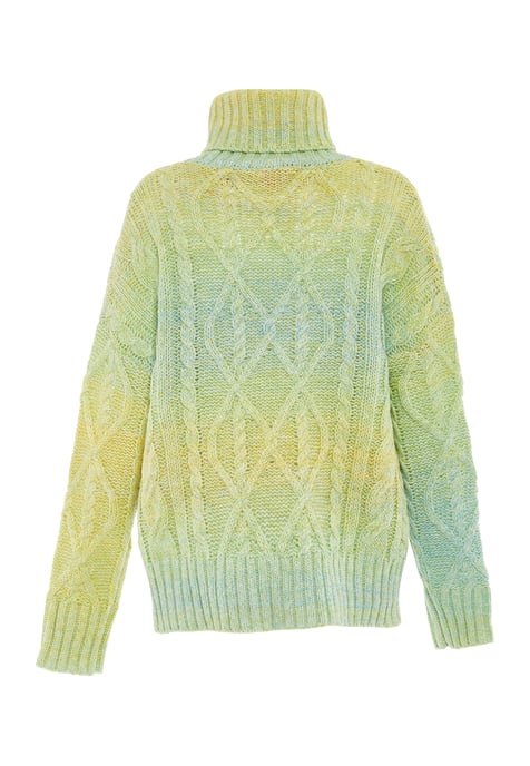 Mymo Rollkragenpullover Damen LIMETTE MINZE - Image 2