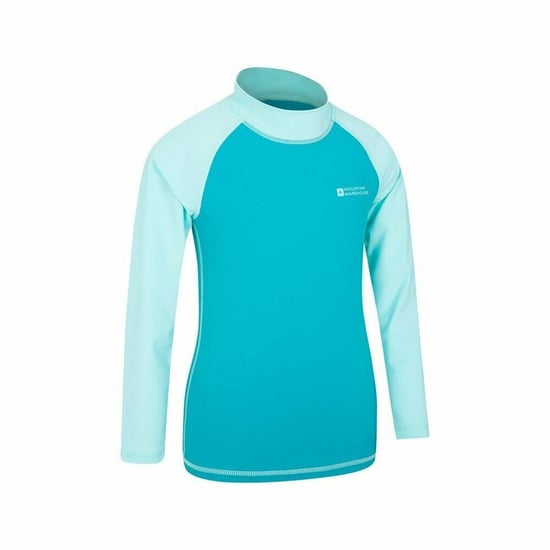 Mountain Warehouse Childrens/Kids Long-Sleeved Rash Top (Teal)