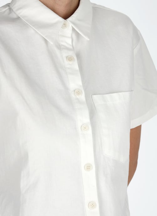 Dreimaster Bluse Damen Wollweiss - Image 3