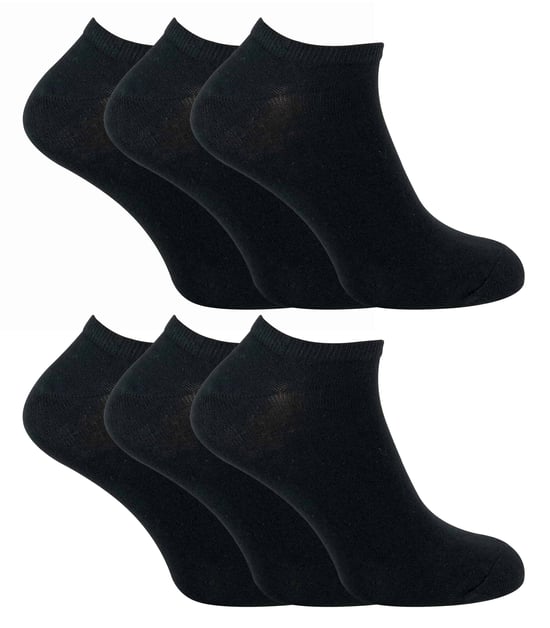 SOCK SNOB - 6er Pack Herren Baumwolle Low Cut Quarter Gym / Trainer Socken - Image 1