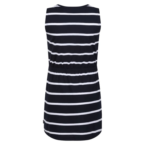 Regatta Girls Beylina Stripe Dress (Navy/White)