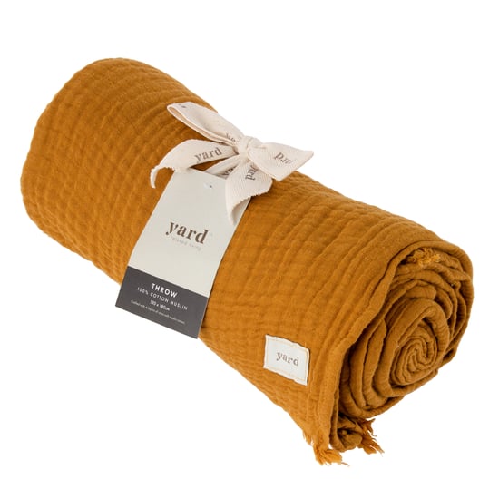 Yard Lark Crinkle Cotton Fransen-Wurfdecke - Image 1