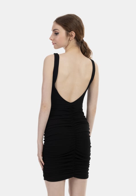 Mymo Trägerkleid Mini Damen schwarz - Image 4