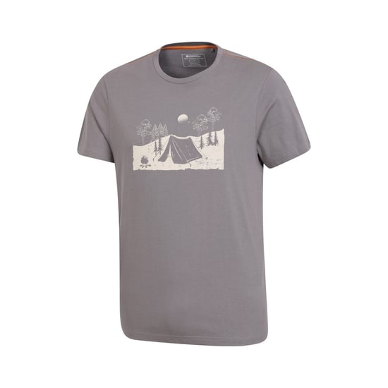 Mountain Warehouse Herren Camping Skizze Bio T-Shirt (Grau) - Image 3