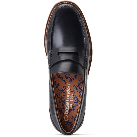Base London Garfield Leder Herren schwarze Mokassins - Image 4