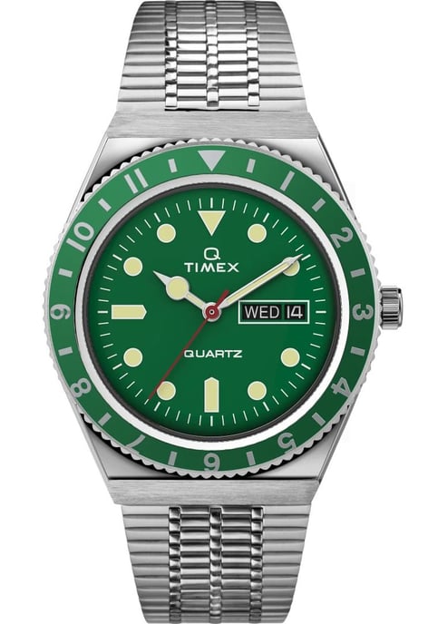 Timex Q Wiederauflage Herren Silberuhr TW2U61700 - Image 1