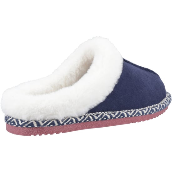 Hush Puppies Amara Wildleder Damen Navy Pantoffeln - Image 2