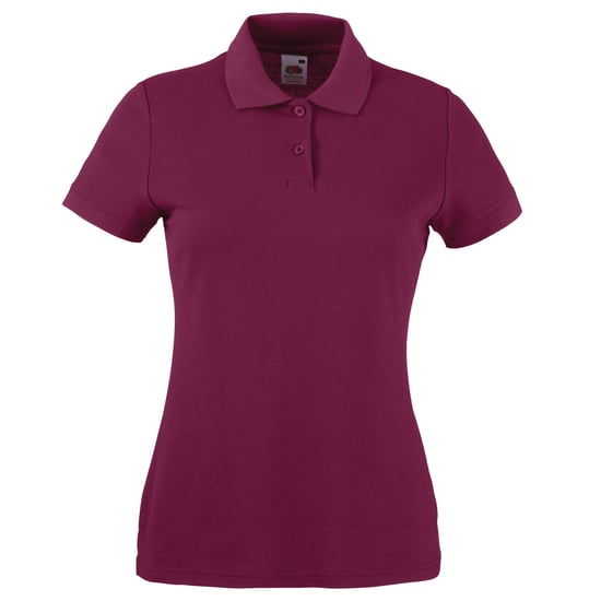 Fruit Of The Loom Womens Lady-Fit 65/35 Kurzarm-Poloshirt (Burgunderrot) - Image 1
