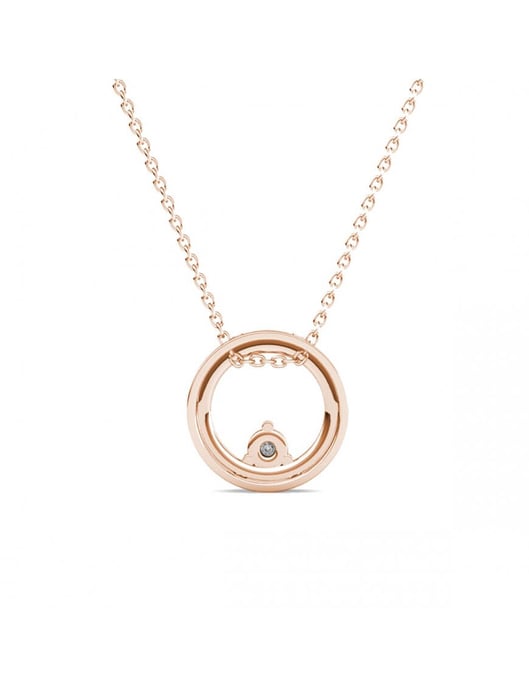 Clarine-Anhänger - Rosegold und Kristall - Image 4