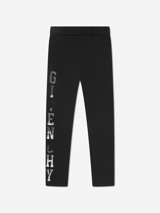 Givenchy Girls Logo Leggings in Black