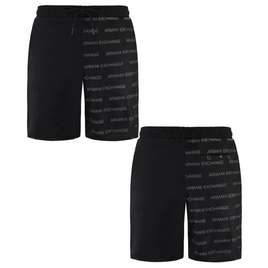 Armani Exchange Herren Schwarz/Grau Shorts - Image 3
