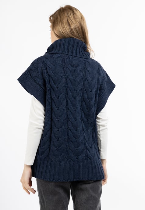 Dreimaster Strickweste Damen MARINE - Image 4