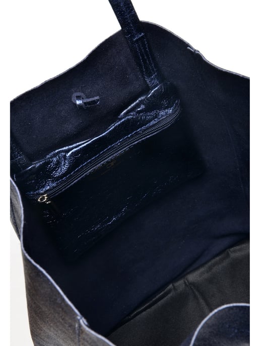 Carla Ferreri SS22 CF 8069 Bleu Cuir de vachette Sac - Image 4